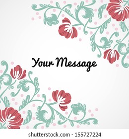 Abstract flower background with place for your text