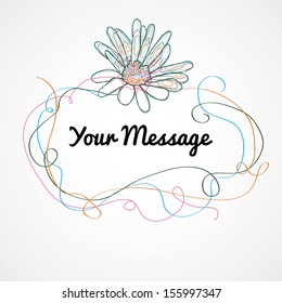 Abstract flower background with place for your text