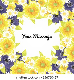 Abstract flower background with place for your text