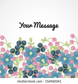 Abstract flower background with place for your text. Vector file has few layers for easy using.