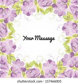 Abstract flower background with place for your text