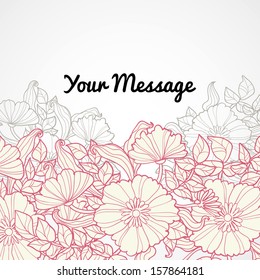 Abstract flower background with place for your text