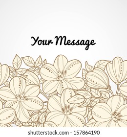 Abstract flower background with place for your text