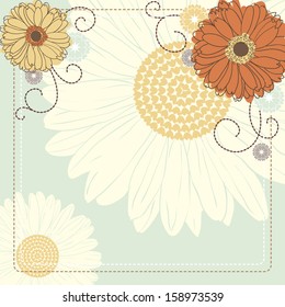 Abstract flower background with place for your text