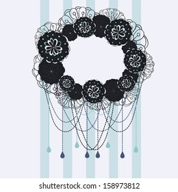 Abstract flower background with place for your text