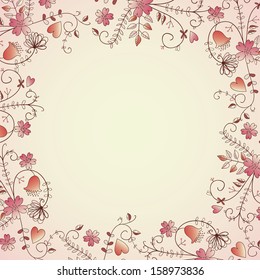 Abstract flower background with place for your text
