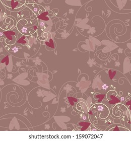 Abstract flower background with place for your text