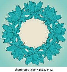 Abstract flower background with place for your text