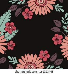 Abstract flower background with place for your text