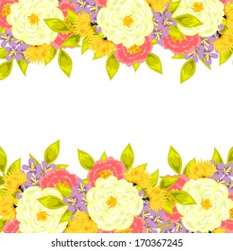 Abstract flower background with place for your text