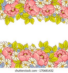 Abstract flower background with place for your text