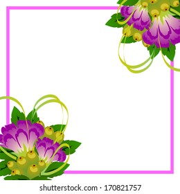 Abstract flower background with place for your text