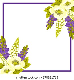 Abstract flower background with place for your text