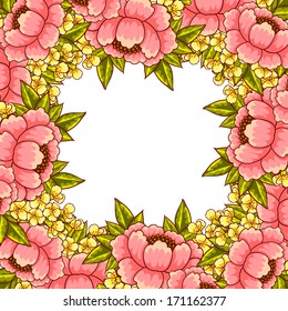 Abstract flower background with place for your text