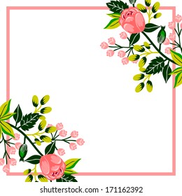 Abstract flower background with place for your text