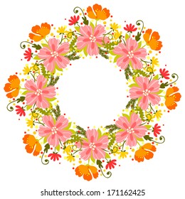 Abstract flower background with place for your text