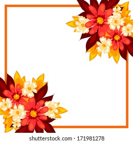 Abstract flower background with place for your text