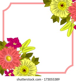Abstract flower background with place for your text