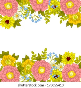 Abstract flower background with place for your text