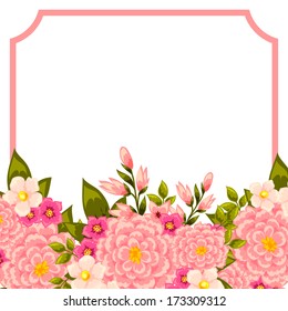 Abstract flower background with place for your text