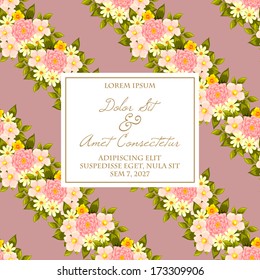 Abstract flower background with place for your text