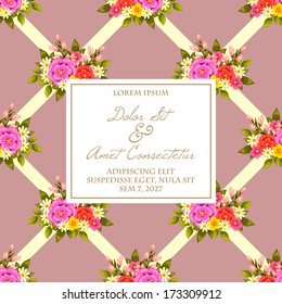 Abstract flower background with place for your text