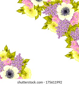 Abstract flower background with place for your text