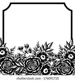 Abstract flower background with place for your text