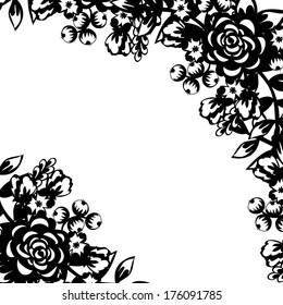 Abstract flower background with place for your text