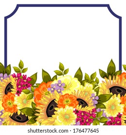 Abstract flower background with place for your text