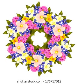 Abstract flower background with place for your text