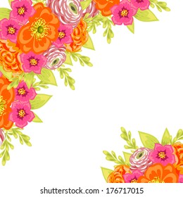 Abstract flower background with place for your text