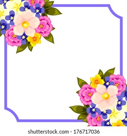 Abstract flower background with place for your text