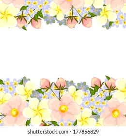 Abstract flower background with place for your text