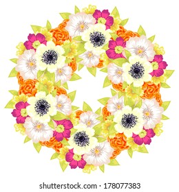Abstract flower background with place for your text