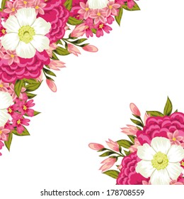 Abstract flower background with place for your text