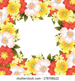 Abstract flower background with place for your text