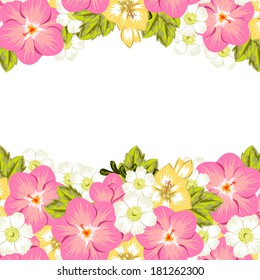 Abstract flower background with place for your text
