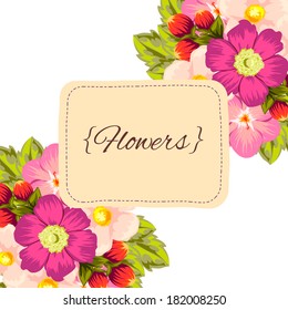 Abstract flower background with place for your text