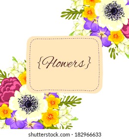Abstract flower background with place for your text