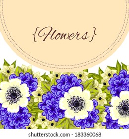 Abstract flower background with place for your text