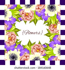 Abstract flower background with place for your text