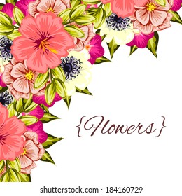 Abstract flower background with place for your text