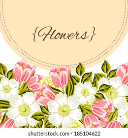 Abstract flower background with place for your text