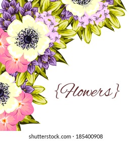 Abstract flower background with place for your text