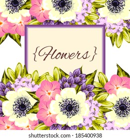 Abstract flower background with place for your text