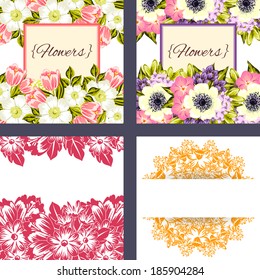 Abstract flower background with place for your text