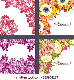 Abstract flower background with place for your text