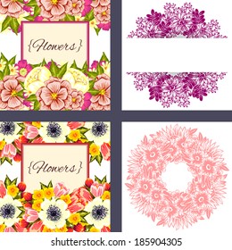 Abstract flower background with place for your text