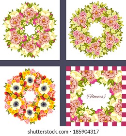 Abstract flower background with place for your text